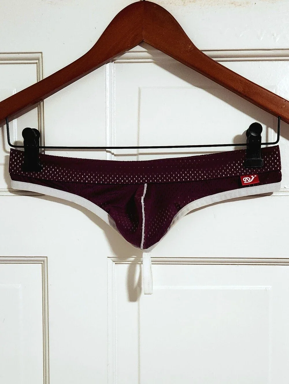 😈Wang Jiang😈 - Purple/White Mesh G-String